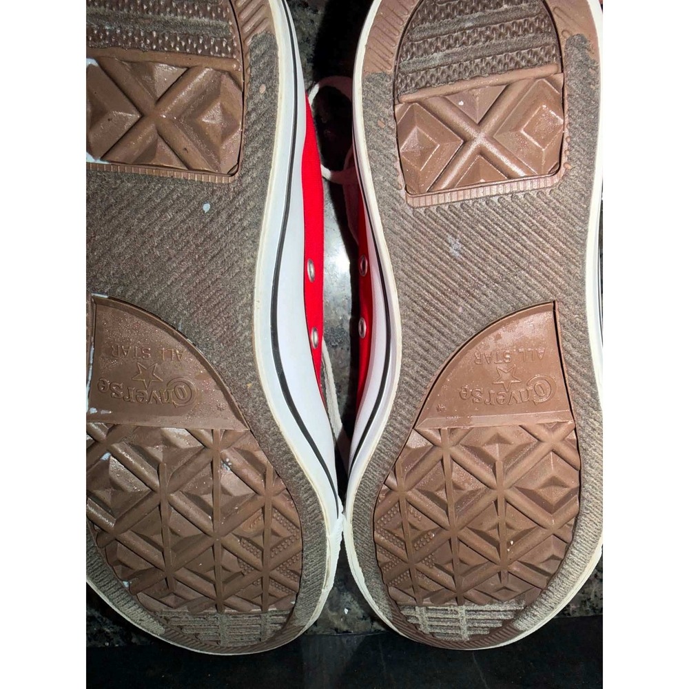 Converse Chuck Taylor All Star Ox Red Canvas Low Top Sneakers M9696 Womens 10.5 - Picture 6 of 8